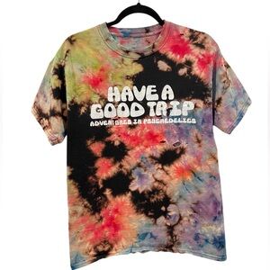 Have A Good Trip Adventures In Psychedelics Distressed Tie Dye Tee